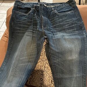 Kenneth Cole Men's Dark Blue Straight Jeans